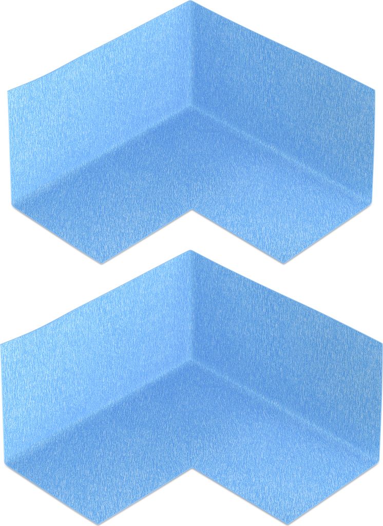 Isolbau Innenecke P3 Blau - 2 Stück - Wasserdichtes Eck-Dichtband für Sanitär, Dusche, Bad, Fliesen, Eckabdichtung Dichtecke Abdichtung für Inn...