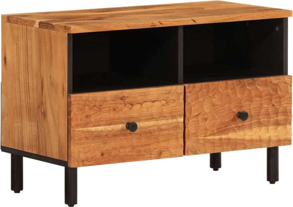vidaXL TV-Schrank 70x33x46 cm Massivholz Akazie