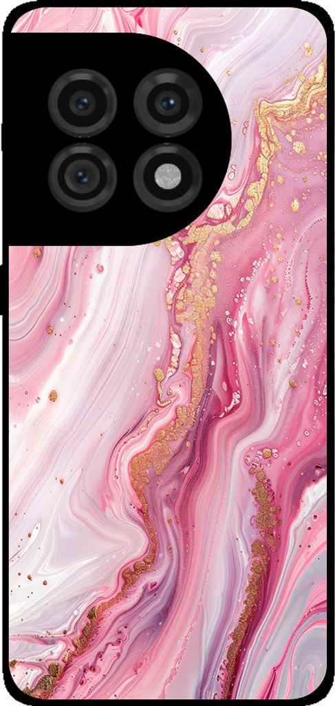 Smartphonica Telefon Fall geeignet für OnePlus 11 mit Marmor-Druck - TPU zurück Abdeckung Fall Marmor-Design - Rosa