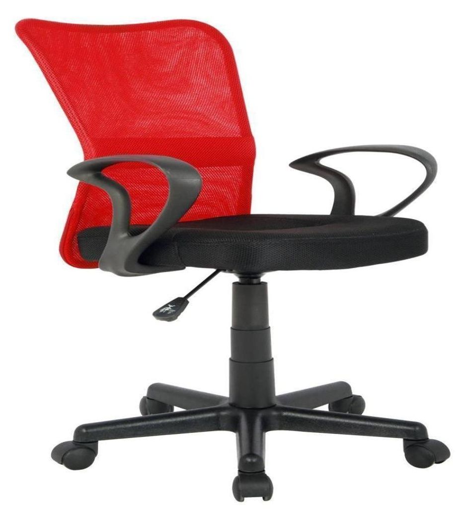 Bürostuhl Drehstuhl Schreibtischstuhl Rot/Schwarz Produktbild 