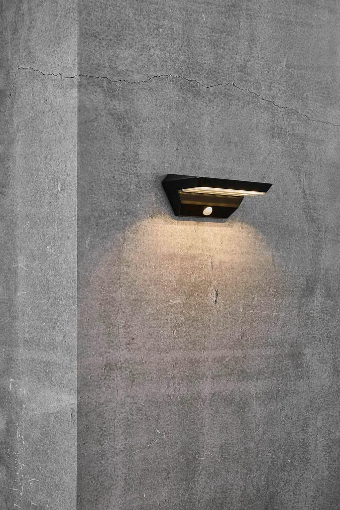 Éclairage Solaire de Façade AGENA noir - Idéal pour Terrasse et Garage