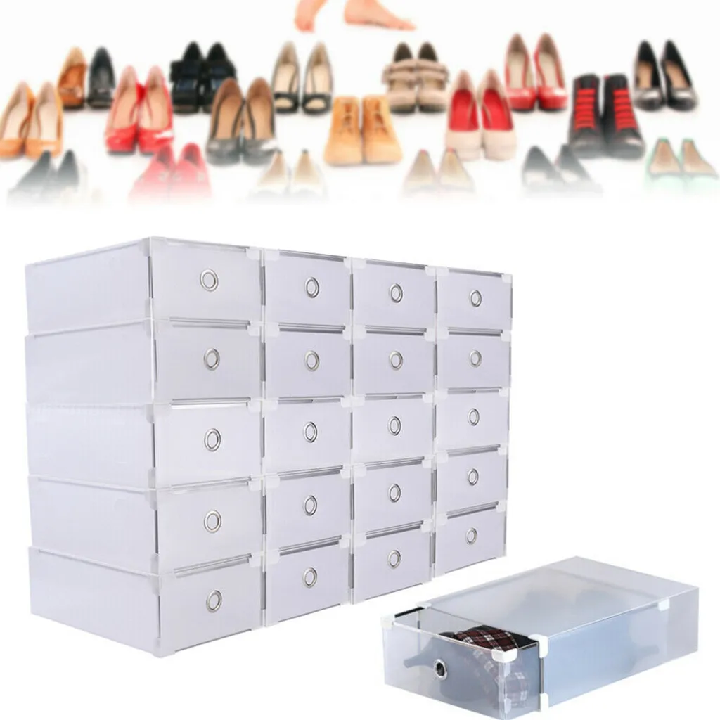 Boîtes de rangement en plastique robuste et empilables avec aération - 3