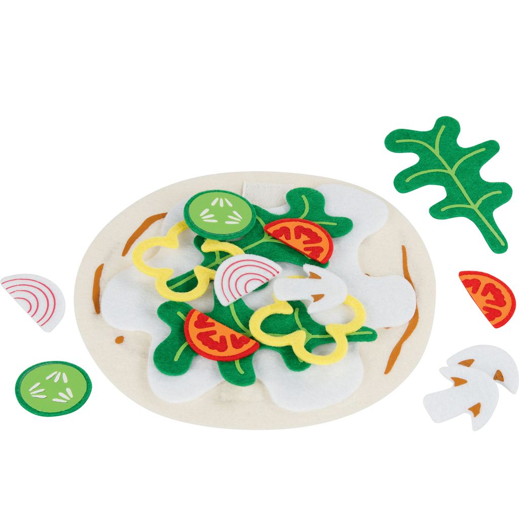 goki 51515 Wrap mit Salat Ø = 17 cm, Filz, 18 Teile, bunt