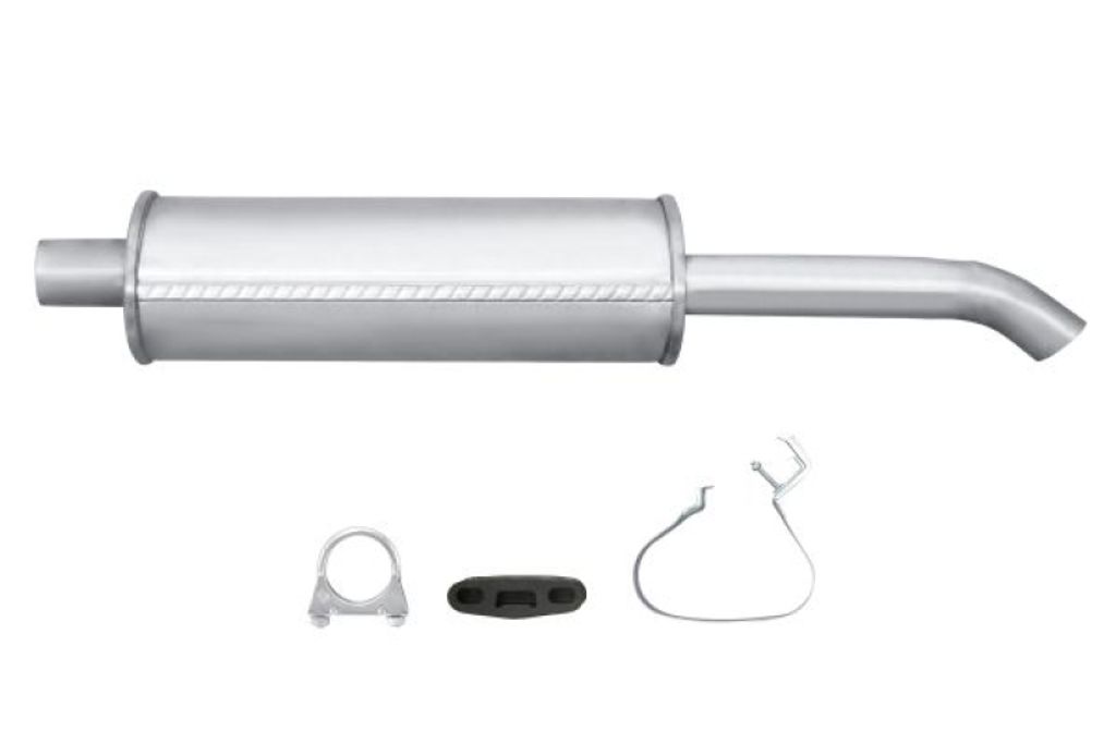 HELLA Endschalldämpfer Easy2Fit – PARTNERED with Faurecia Hinten 8LD 366 030-851
