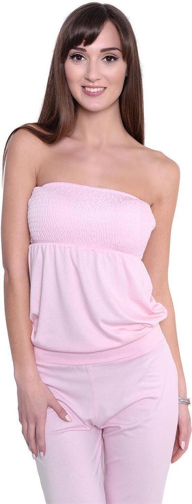 Damen Jumpsuits Bandeau Overall 6/8; Puderrosa L/XL 40/42