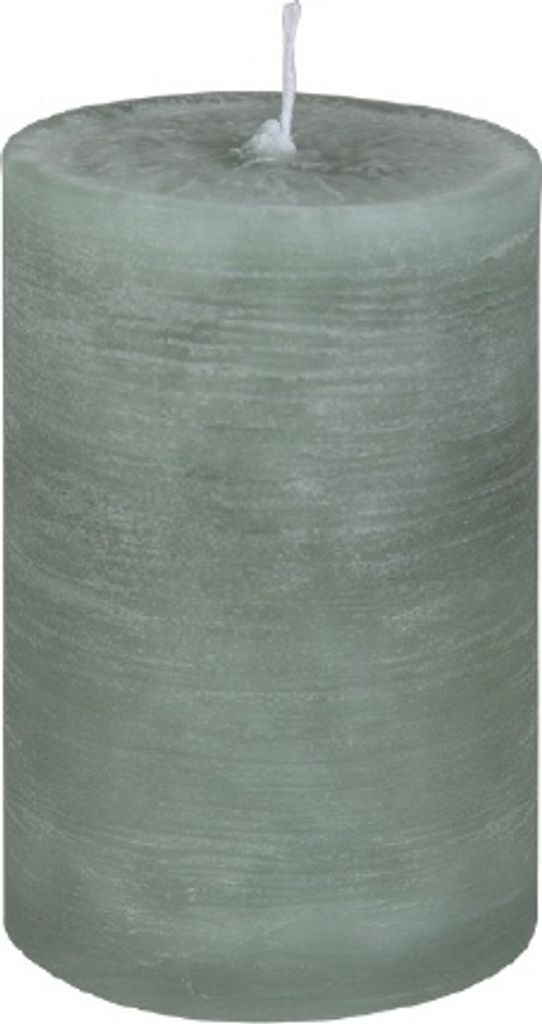 Stumpenkerze Rustic Pastell Skandiavisch Blau 10 x Ø 6 cm, Kerze in , durchgefärbte Kerze für Hochzeit, Deko, Weihnachten, Adventskranz