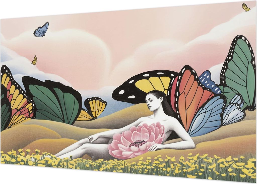 Fototapete - Wandbilder für Wohnzimmer - 416x254 - Dekorative Wandfolie - Modernes Design für Wanddekoration - Tapeten für Innenräume - Schmett...