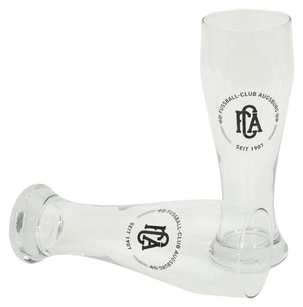 FC Augsburg Weizenbierglas 2er Set Produktbild 