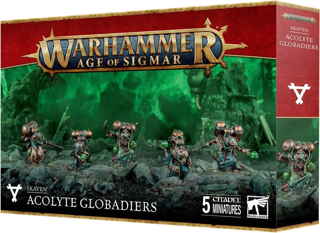 Skaven Acolyte Globadiers Warhammer figurines plastique modulables