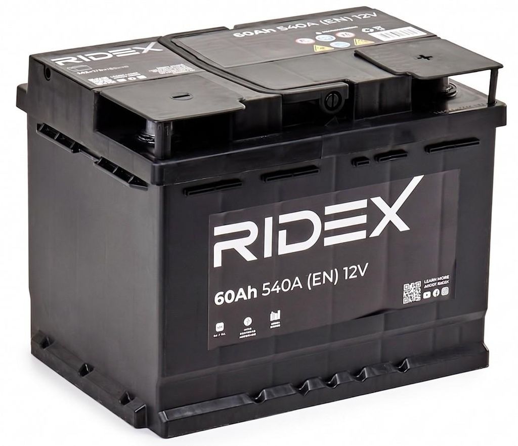 RIDEX Starterbatterie 12V 60Ah 540A/EN B13 L2 für Auto LKW Produktbild 