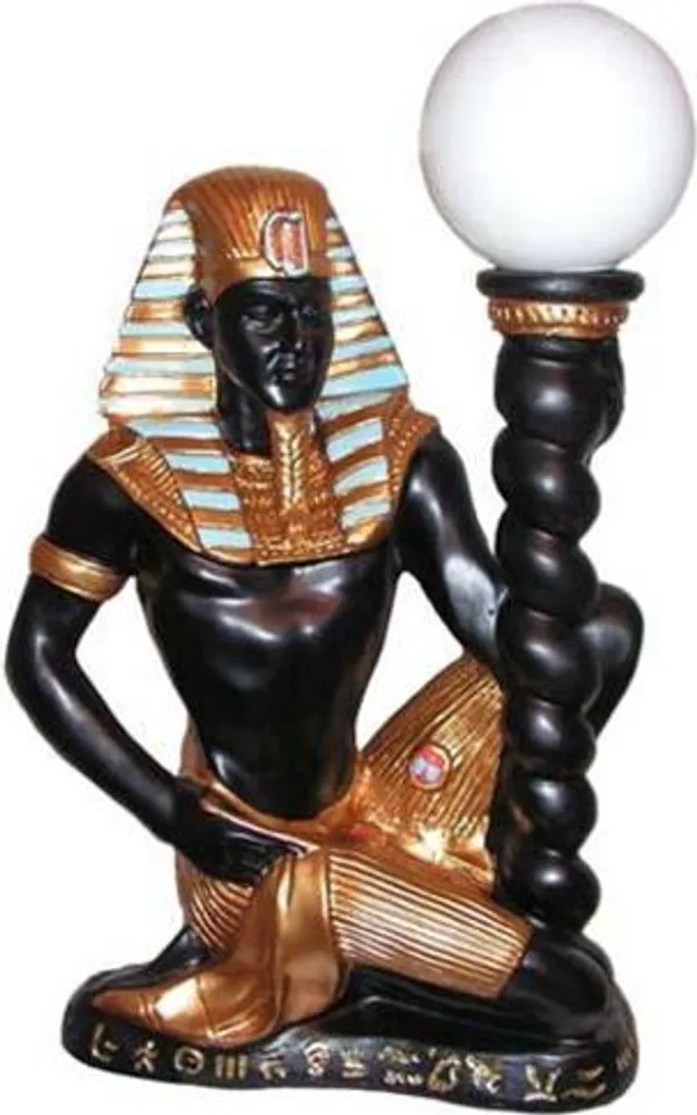 Lampe Décorative Égypte Pharaon pour Ambiance Salon Mystique 55 cm