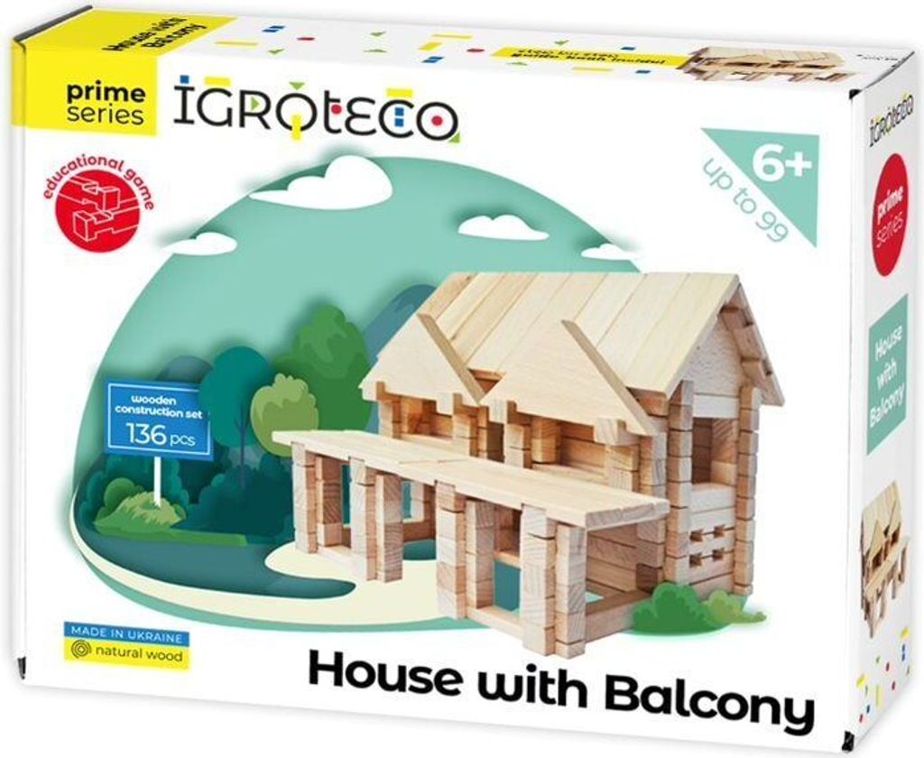 Igroteco "House with balcony"- Hergestellt in der Ukraine - Produktbild 