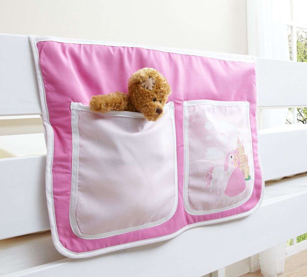 Bett-Tasche für Hoch- und Etagenbetten Horse (Pink)