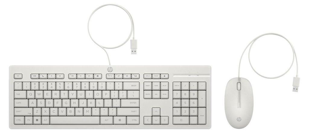 HP Mouse e tastiera con cavo 225, Dimensioni standard Immagine del prodotto 