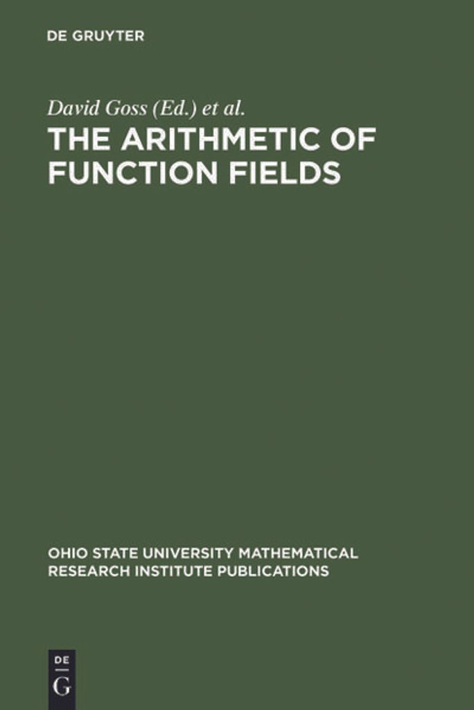 The Arithmetic of Function Fields