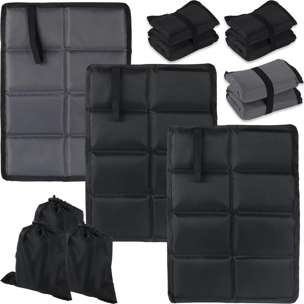 RUGLAMZHIP 3er Pack Thermo Sitzkissen Faltbare Sitzunterlage, Outdoor Sitzkissen Thermo, Faltbares Sitzmatte Wasserdicht Tragbar Kinder Sitzpolster...