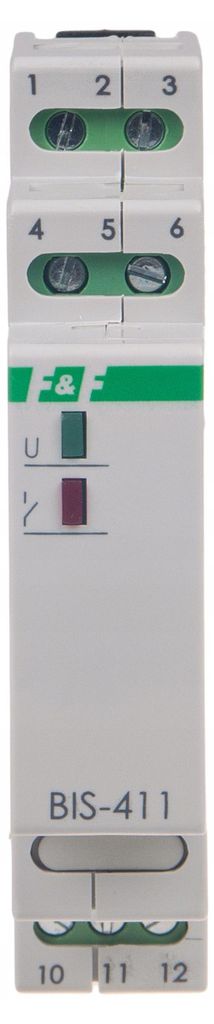 F&F | Bistabiler Relais BIS-411-LED – 1 Modul – 16A – Elektronisch – Für Lichtsteuerung