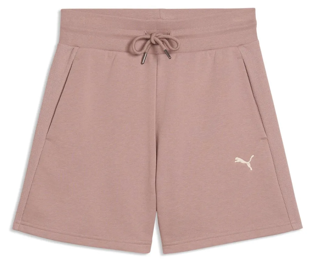 Short de sport femme Puma Class 5 TR taille haute couleur Sandstone