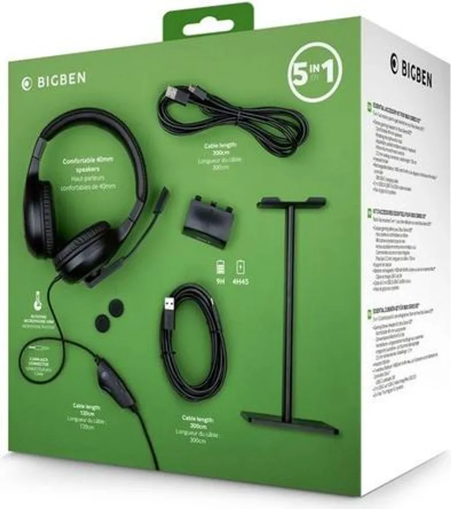 Kit Accessoire Gaming 5-en-1 Casque et Batterie pour Xbox Series S