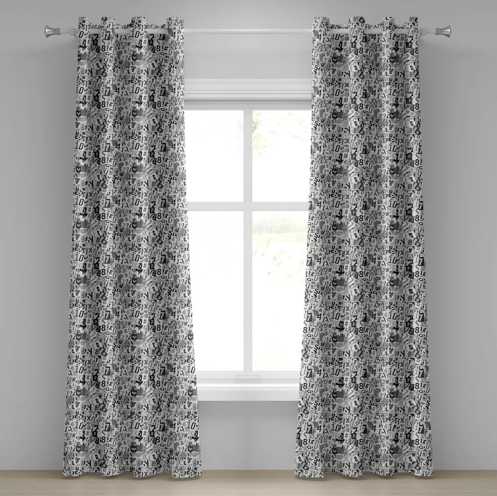 Set 2 Tende ABAKUHAUS 280x245cm Lavabili per Camera e Soggiorno