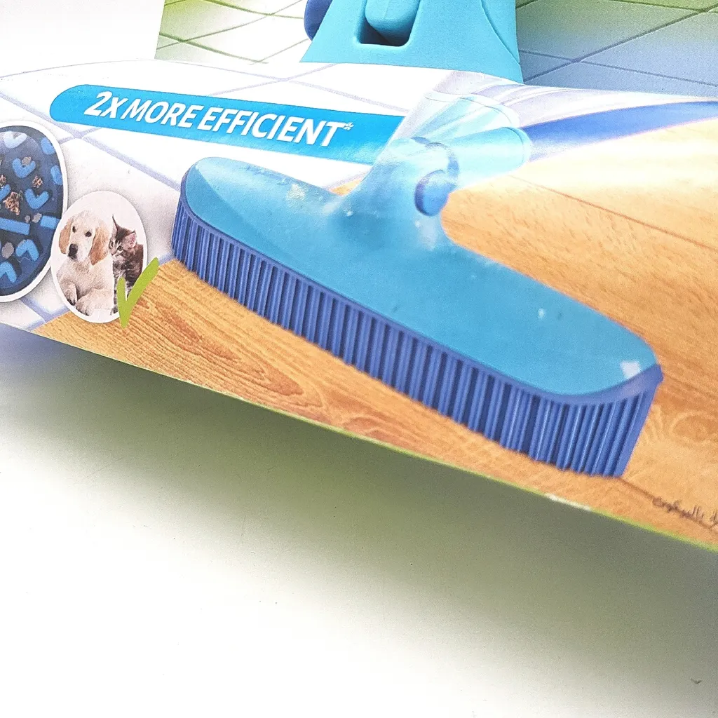 Brosse Pivotante Spontex Catch & Clean avec Picots Caoutchouc Gris