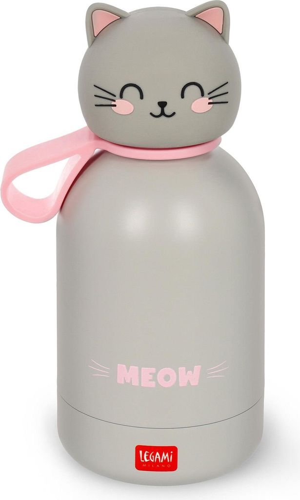 Legami Trinkflasche Katze Edelstahl 310 ml Produktbild 