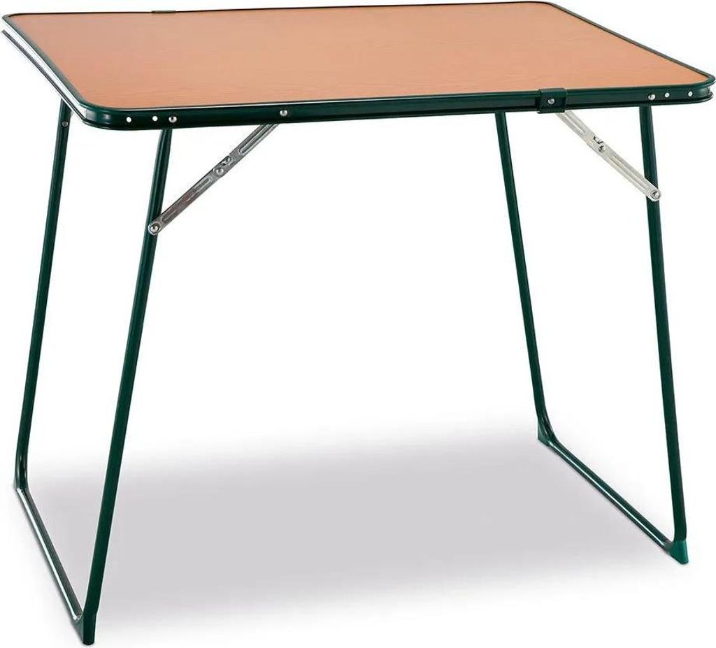 Mehrzweck-Klapptisch für Garten oder Strand Solenny Klapptischplatte Durolac Hochintensitätsholz 80×60 cm für 2-4 Personen Farbe Holz und Grün