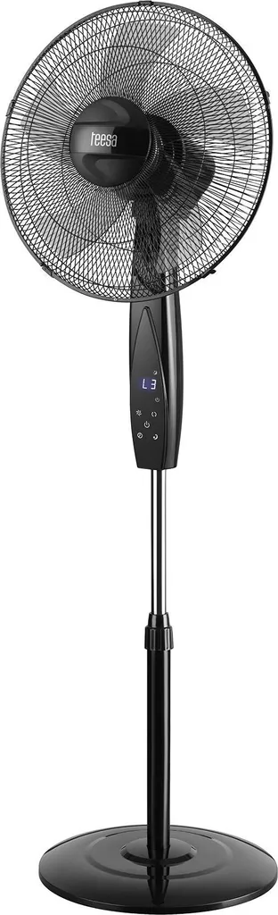 Teesa TSA8065 Ventilateur de table noir avec télécommande 50W efficace