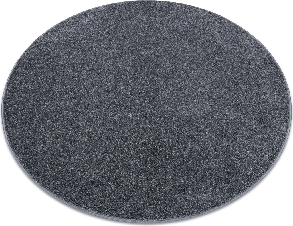 Tapis rond gris SANTA FE 133 cm - Solution déco pour sols froids et nus