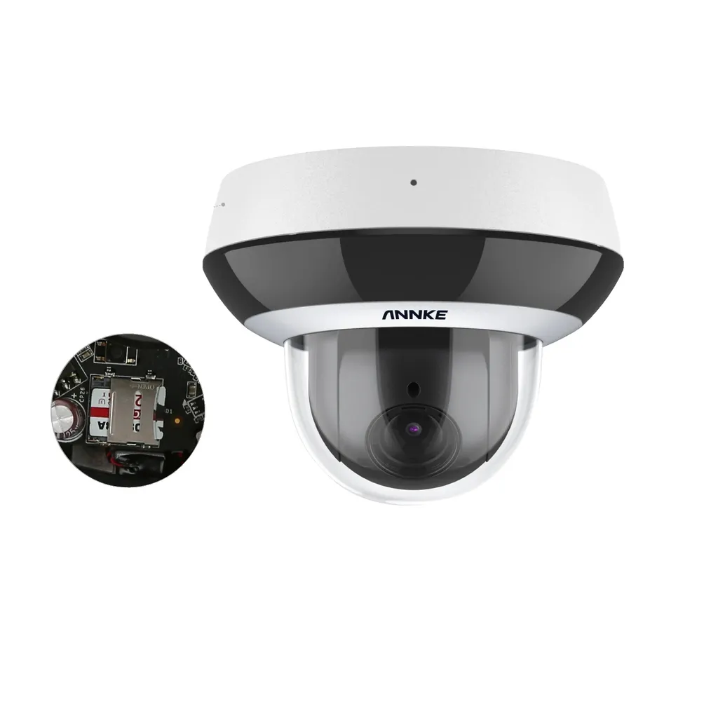 Caméra dôme de surveillance 4 MP extérieure étanche avec zoom puissant