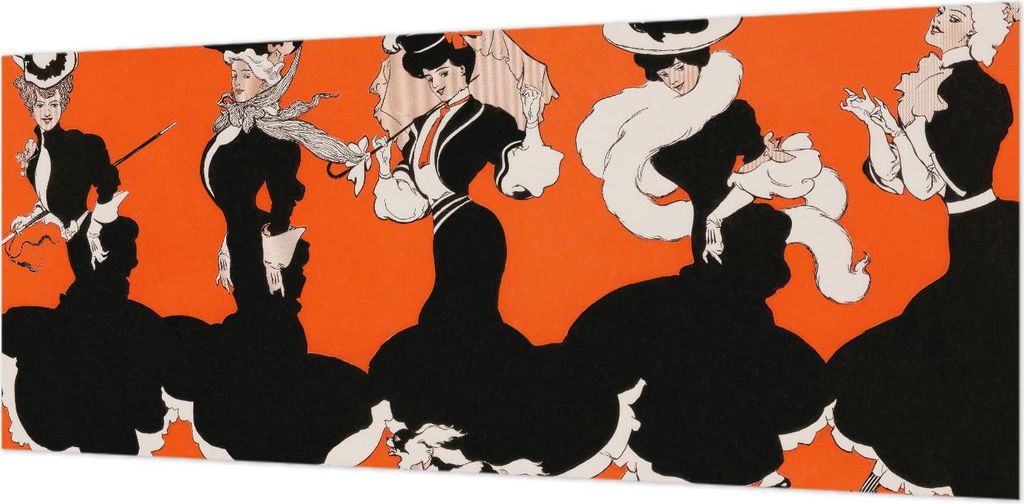 Wandtapete - Dekorative Tapete für Wohnzimmer- Tapetenfolie für Wanddekoration - 208x146 cm - Damenbekleidung