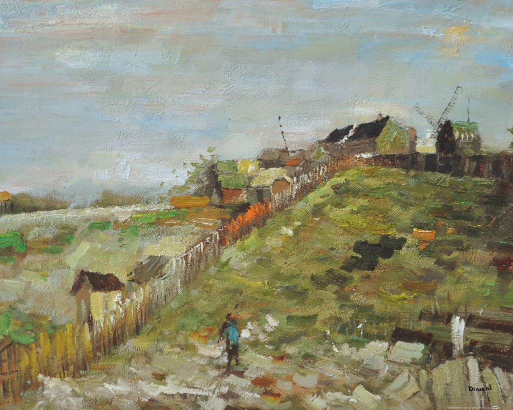 Vincent Van Gogh Kunstdruck Bild - Montmartre Mit Steinbruch Und Mühlen, 1886 (40 x 50 cm)