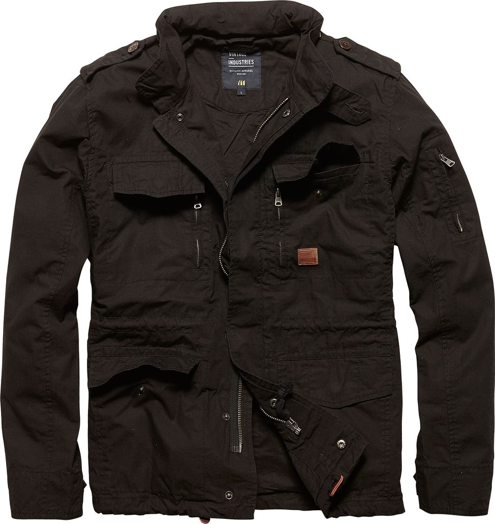Vintage Industries Cranford Jacke, schwarz, 2XL Produktbild 