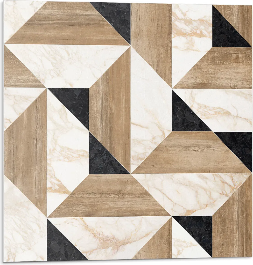 Disegno geometrico - Piastrelle autoadesive - Rivestimento - Pannello da parete - Piastrelle in PVC - Piastrelle in vinile - Piastrelle in PCV - Autoadesive - Decorazione murale - 20 pezzi 20 x 20 cm