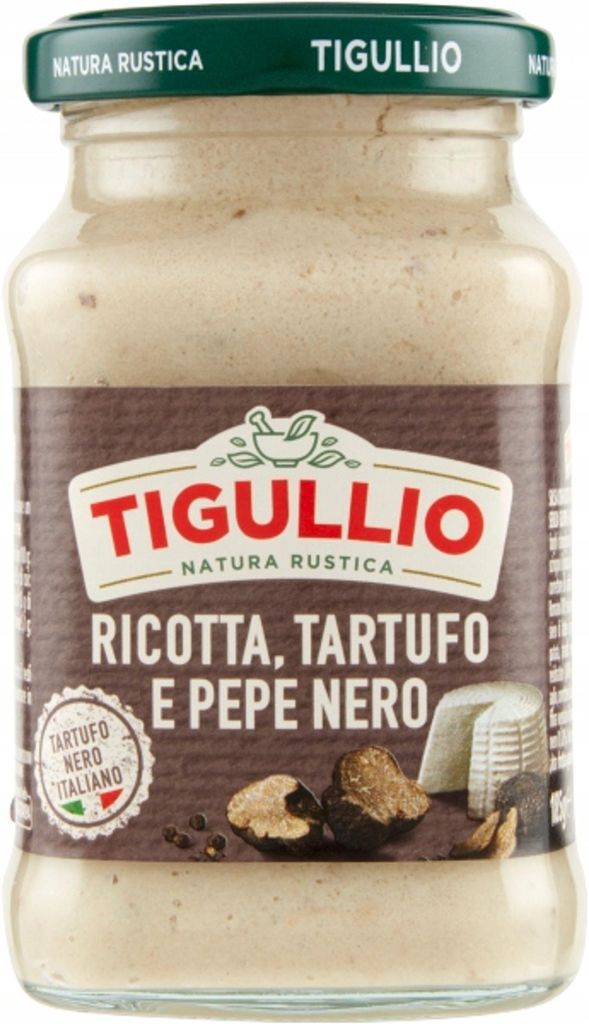 Sos Tigullio z ricottą, grzybami i pieprzem 185 g Zdjęcie produktu 