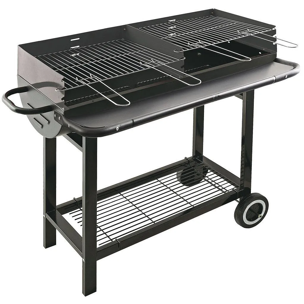 Barbecue Colorado double grille 41x27 cm cuisson charbon et bois