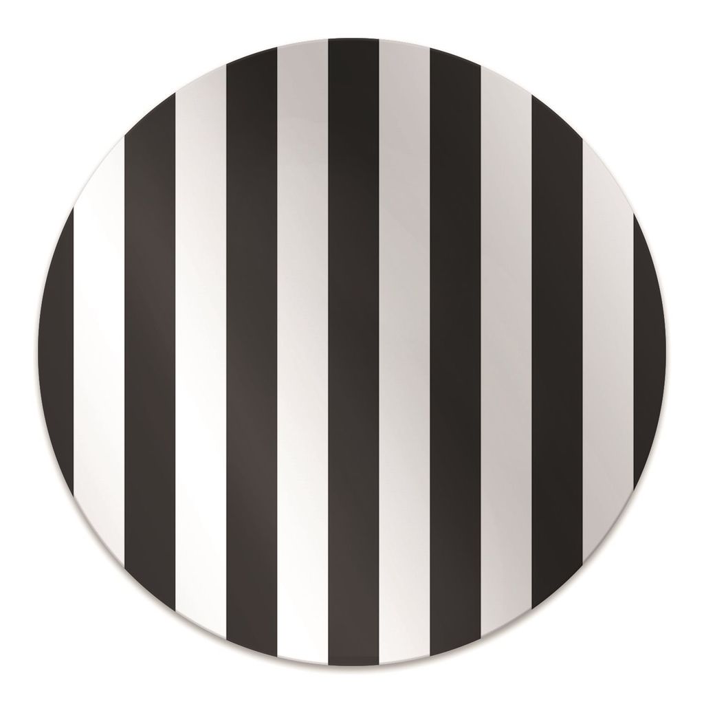 Rundmatte - Stuhlunterlage Bürostuhlunterlage - Rund Ø 100 cm - Bodenmatte - Fußmatte - Gestreiftes Muster