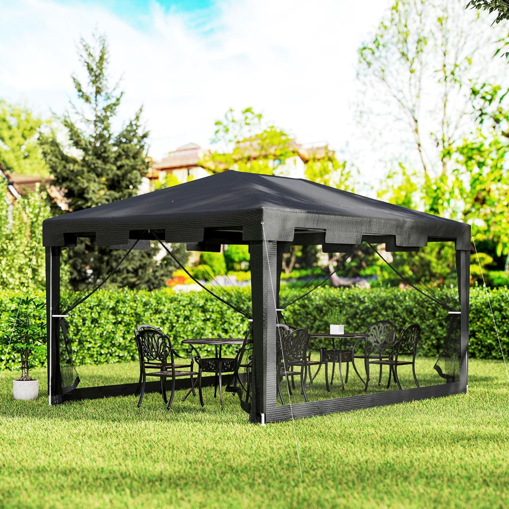 Pavillon 3x3 m faltbar mit Moskitonetz, Falt-Pavillon Produktbild 