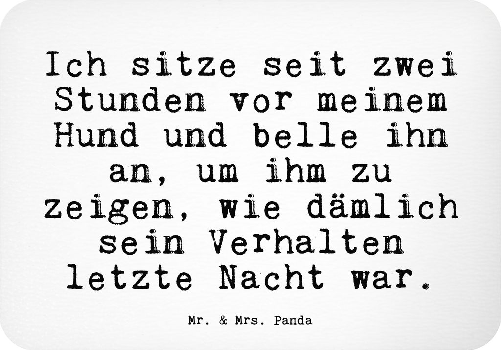 Mr. & Mrs. Panda magnet Ich sitze seit zwei... - Weiß - Geschenk, Frauchen, Notizhalter, Kühlschrankmagnet, Tier, Herrchen, wandmagnet, Bellen, S...