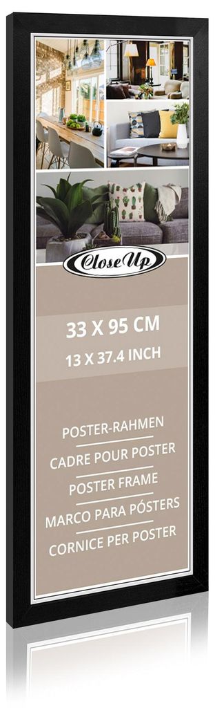 Ramka na plakat 33 x 95 cm czarna Zdjęcie produktu 
