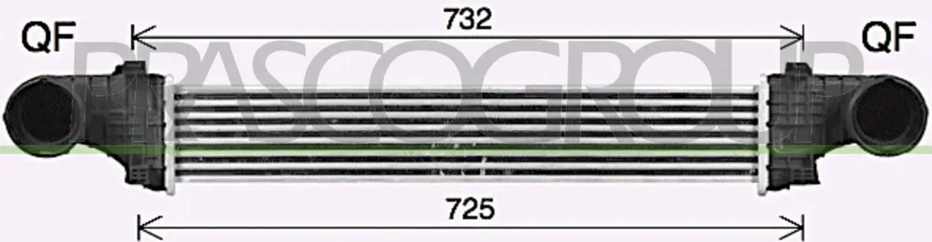 Refroidisseur d'air de suralimentation OE 2115002602 pour Mercedes E