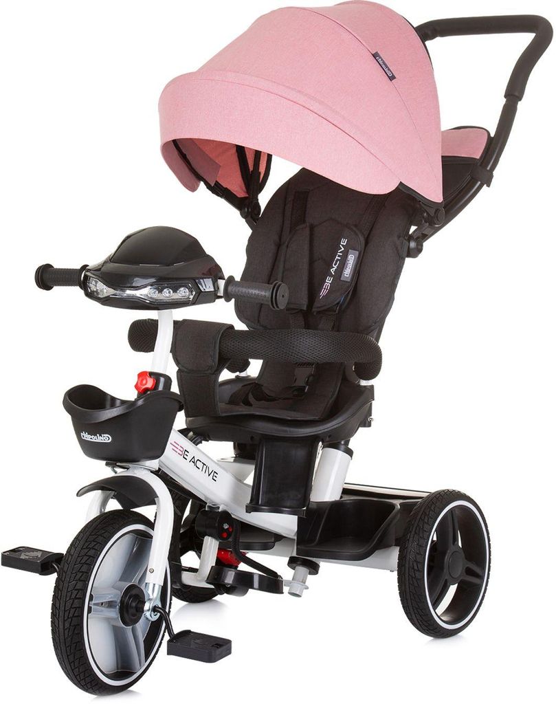 Driewieler met zonnescherm, Chipolino - Be Active, roze, Productafbeelding 