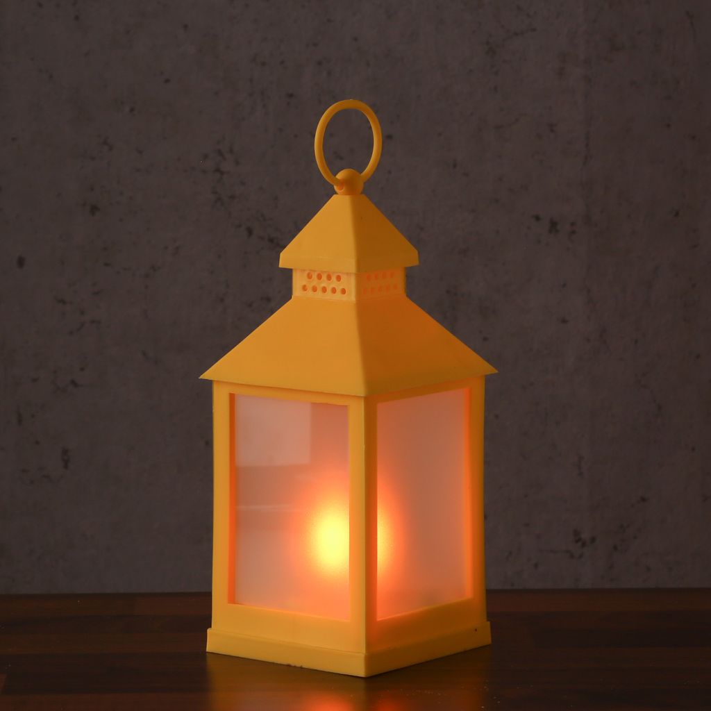 LED Laterne - mit Flammeneffekt - flackernde LED - H: 24cm Produktbild 1