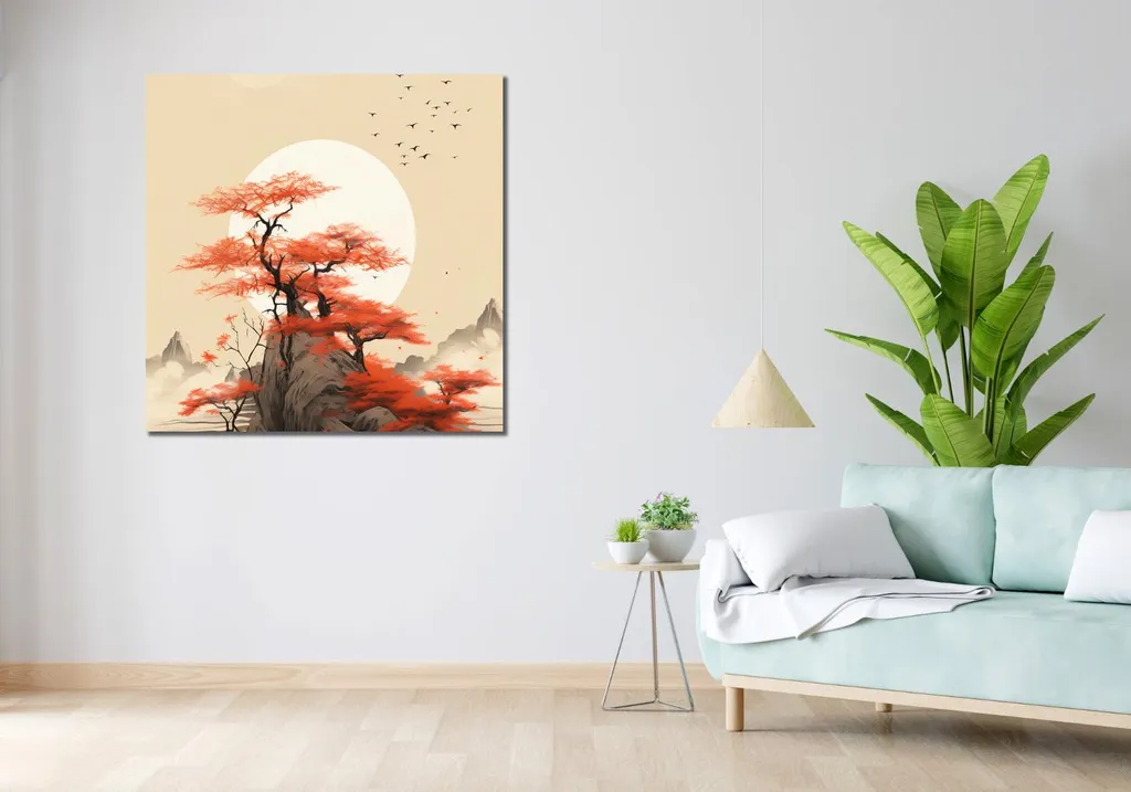 Quadro 100x100 cm Sussurri del vento - 2