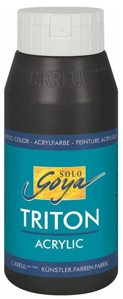 KREUL Acrylverf SOLO Goya TRITON, zwart, 750 ml Productafbeelding 