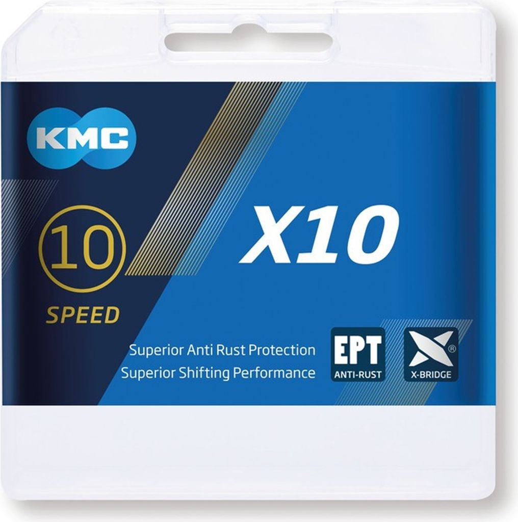 KMC Chaîne de dérailleur X10 EPT Anti-Rost, 1/2' x 11/128', Image du produit 