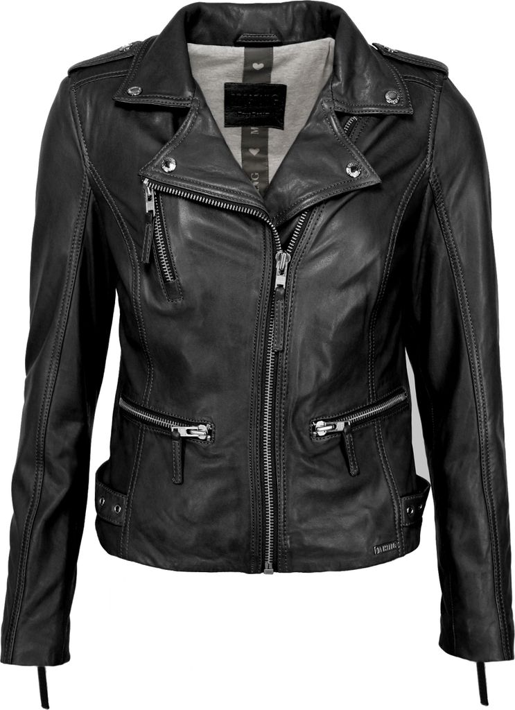 Mustang Lederjacke 31020145 Damen black M
