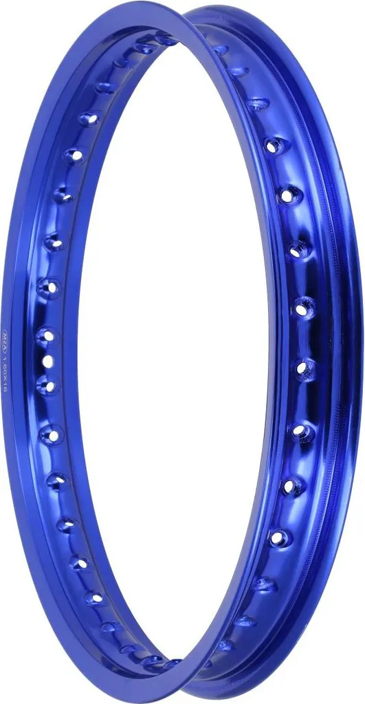 Jante en alliage 1.60x16 36 trous bleu anodisé pour moto vintage