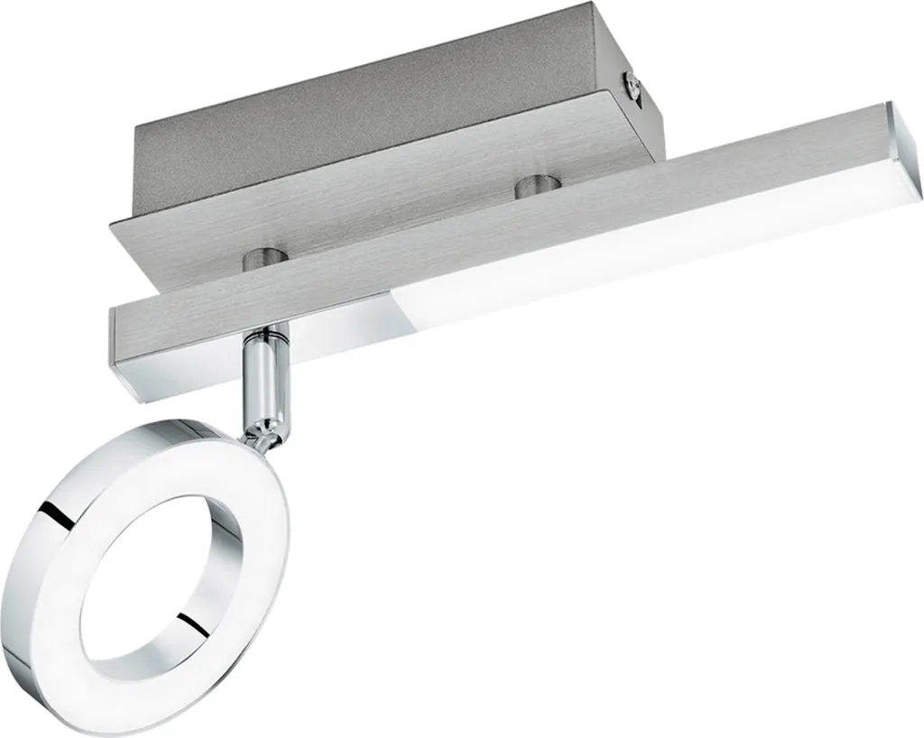 Spot de Plafond LED Cardillio 1 Eglo en Aluminium et Chrome Satiné
