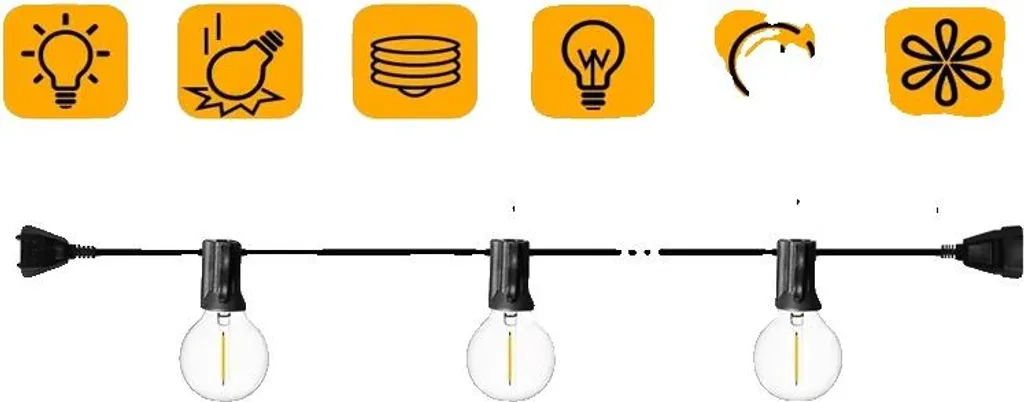 Guirlande lumineuse 45m basse consommation 75 LED étanche IP65